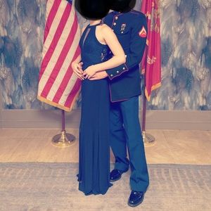 Classy Navy Formal/ Prom/ Ball Gown